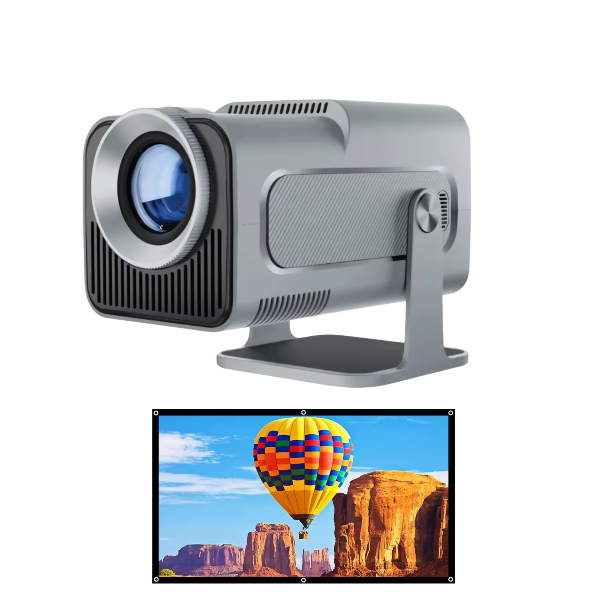 Комплект для домашнего кинотеатра проектор Magcubic HY320 Grey/экран 100" (26404908)