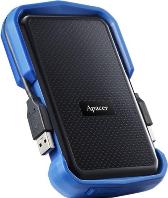 Жорсткий диск зовнішній Apacer HDD 2,5" USB 1.0TB Apacer AC631 Black/Blue (AP1TBAC631U-1) - фото 2