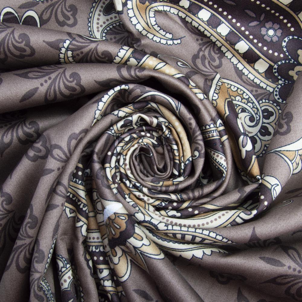 Ткань сатин для постельного белья 11733 v-103 Маркиза 2,4 м Шоколад (24486)