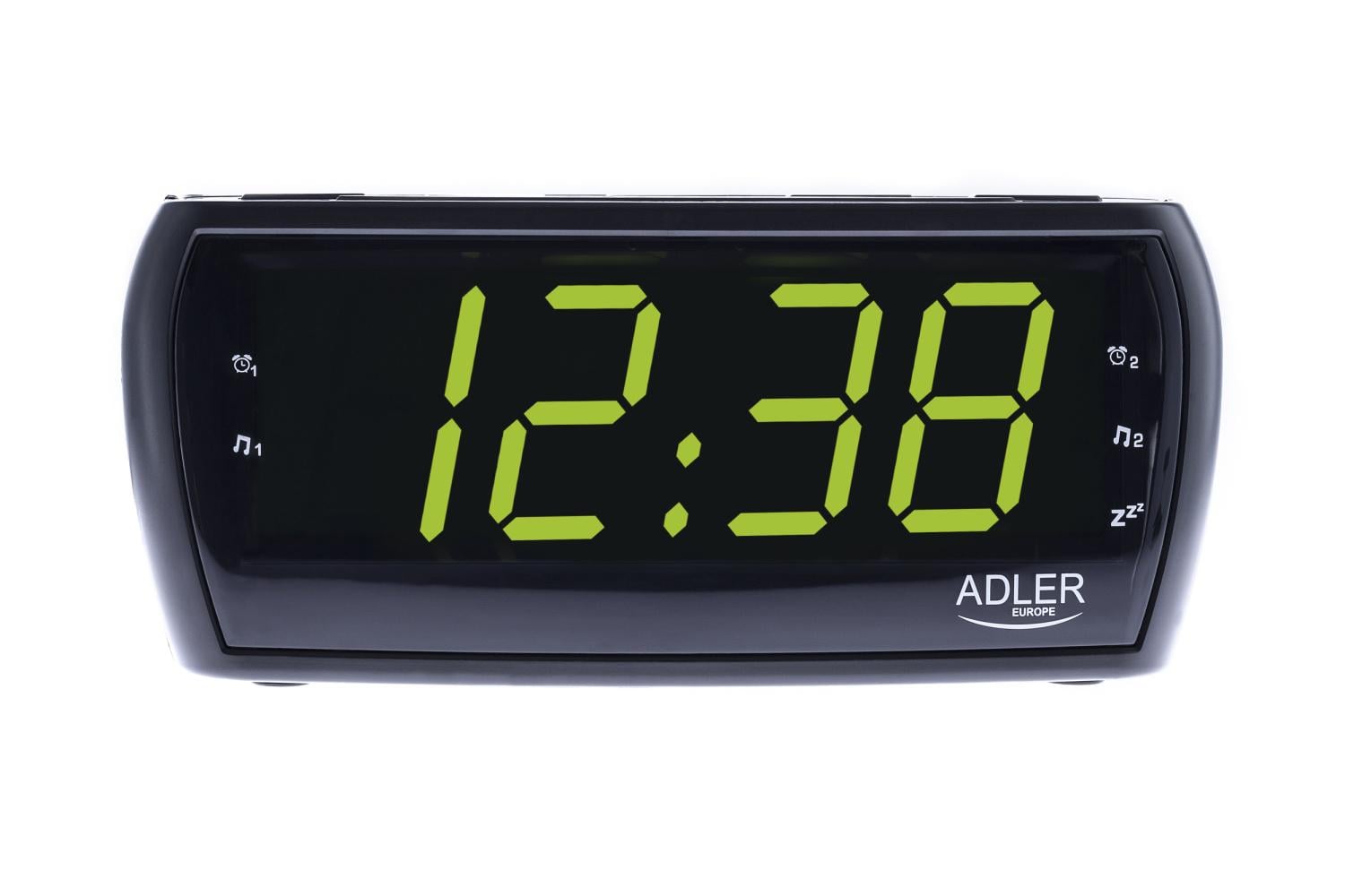 Радиобудильник Adler AD 1121 AM/FM двойной будильник крупный LED-дисплей Black