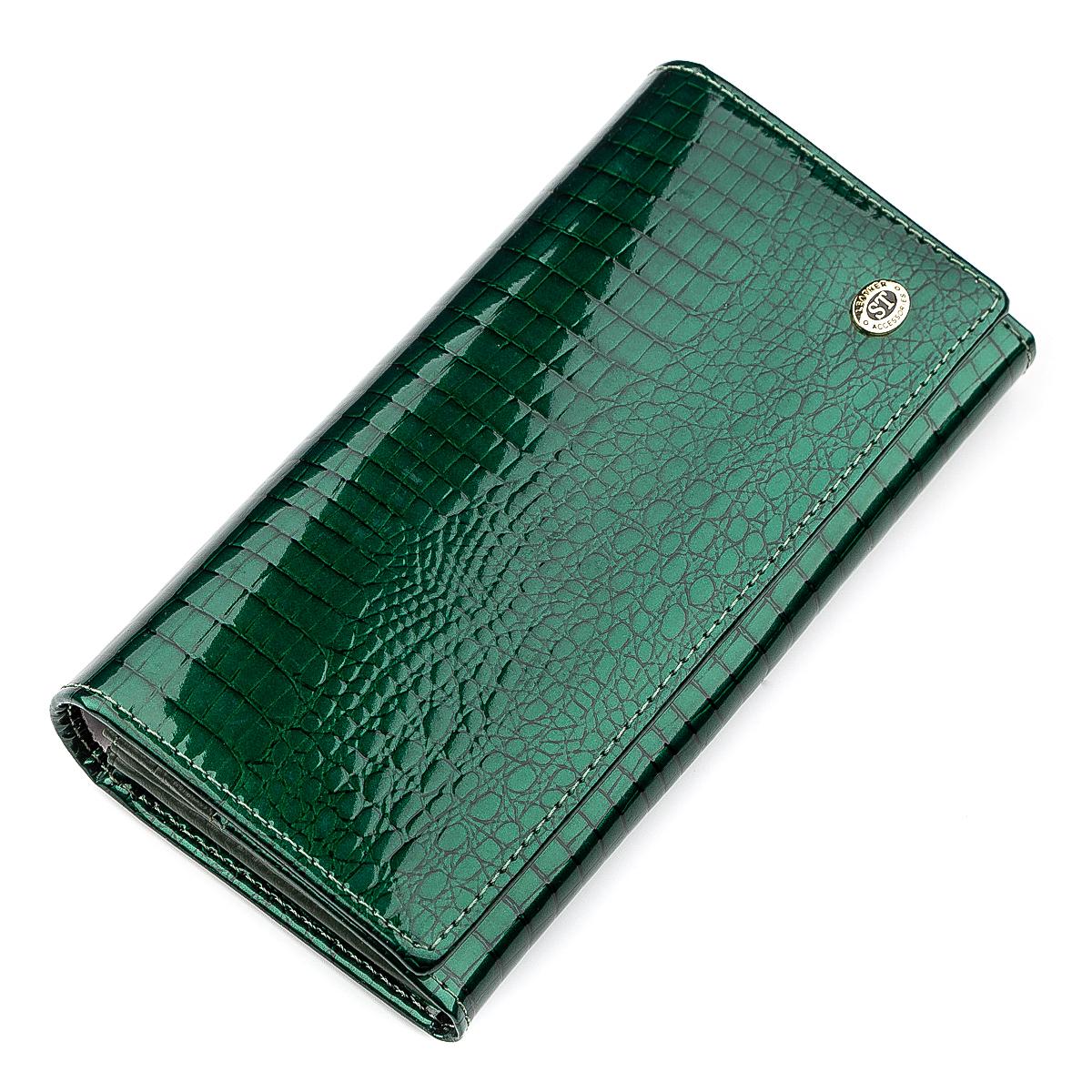 Кошелек женский ST Leather 18393 кожа Зеленый