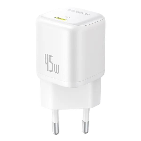 Зарядное устройство BASEUS PicoGo GaN Fast Charger Type-C 45W White (P10176800213-00) - фото 4