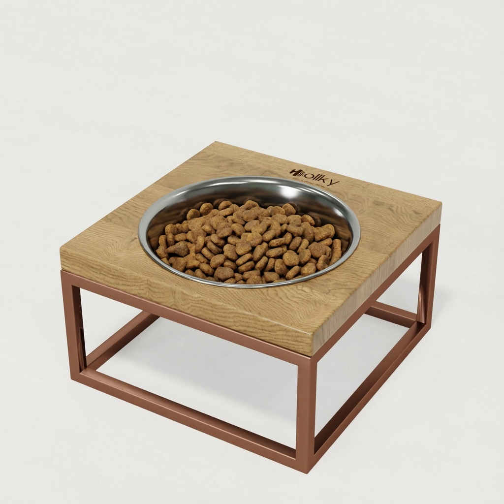 Миска на подставке для кошек и средних собак Hollky Base Solo M 0,8 л (M-212110-GLNT) - фото 1 Миска на подставке для кошек и средних собак Hollky Base Solo M 0,8 л (M-212110-GLNT) - фото 1