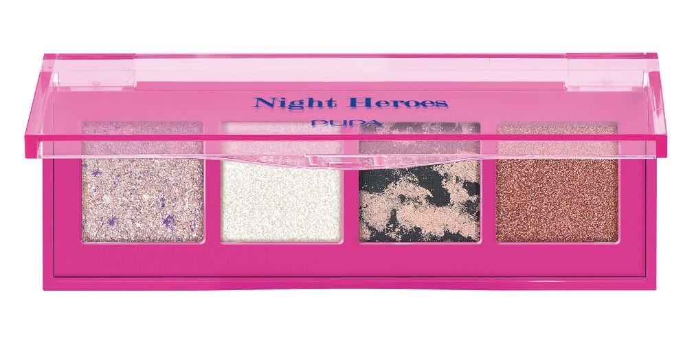 Палетка теней для очей Pupa Night Heroes Palette of 4 Multi-Finish Eyeshadows 001 5,2 г (2532755059)