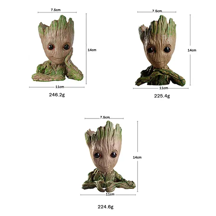 Комплект горшков для вазонов и канцелярии Groot G1/G2/G3 - фото 5