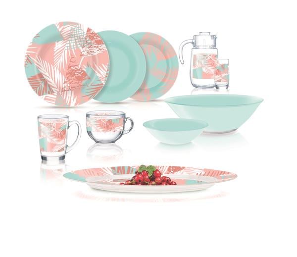 Сервіз столовий Luminarc AMB Graphic Jungle 46 пр. (Q3546) Сервіз столовий Luminarc AMB Graphic Jungle 46 пр. (Q3546)