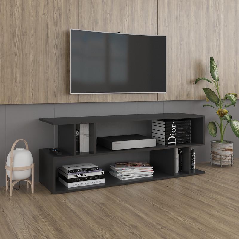 ТВ-тумба открытая 1400х520х400 мм Черный (A-179) ТВ-тумба открытая 1400х520х400 мм Черный (A-179)