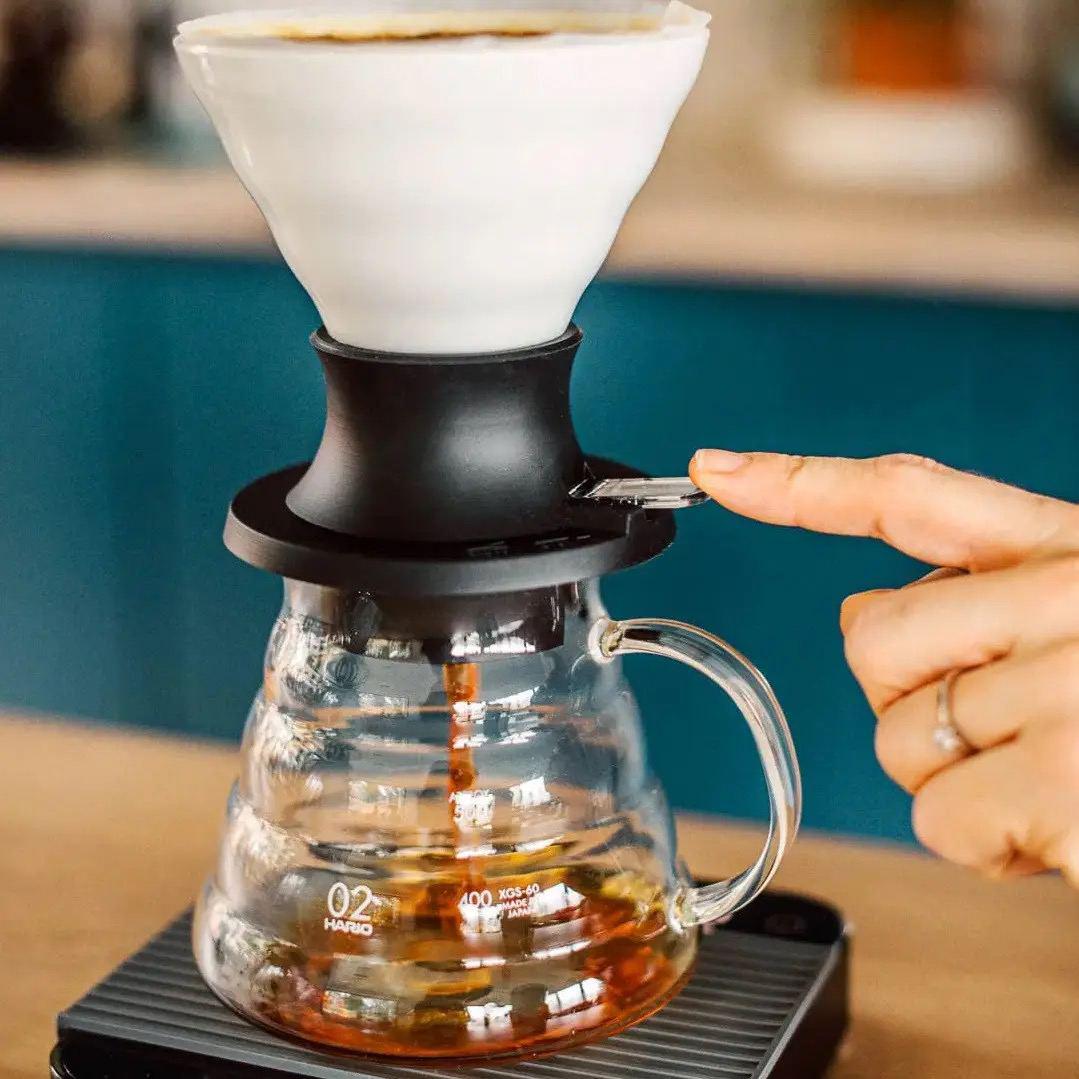 Воронка иммерсионная для кофе Hario Switch 02 с клапаном керамическая 200 мл (SSDC-200-W) - фото 5 Воронка иммерсионная для кофе Hario Switch 02 с клапаном керамическая 200 мл (SSDC-200-W) - фото 5