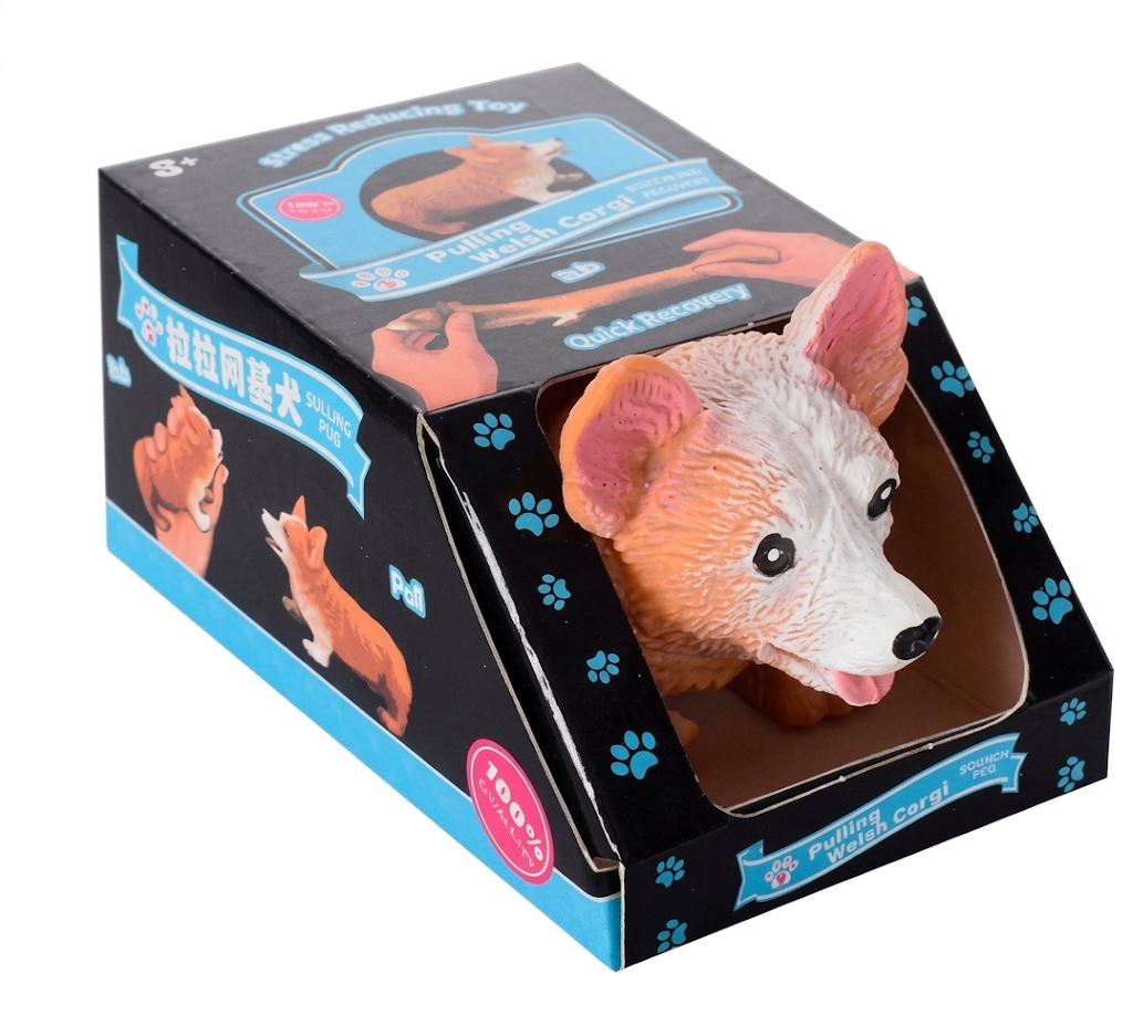 Игрушка детская Корги тянучка-антистресс Оранжевый (SX-362-B-15)