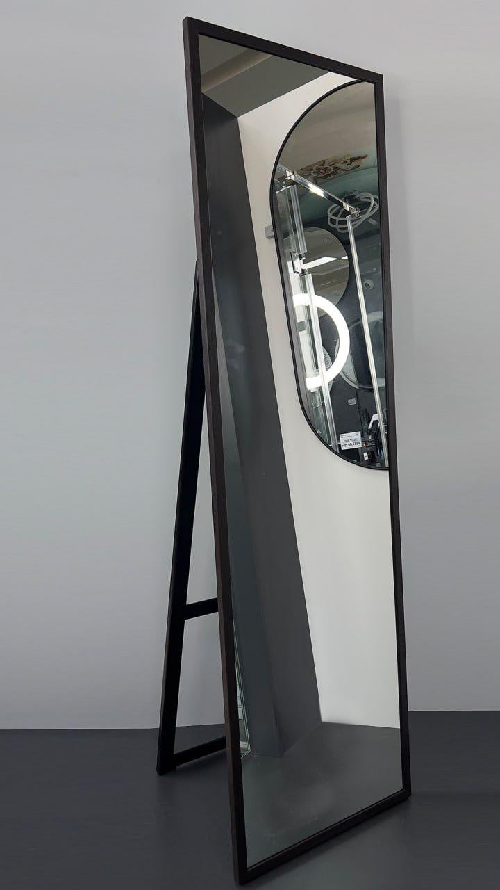 Дзеркало підлогове в прямій рамі МДФ 2290 у повний зріст 1700х470 мм Венге (С4794)