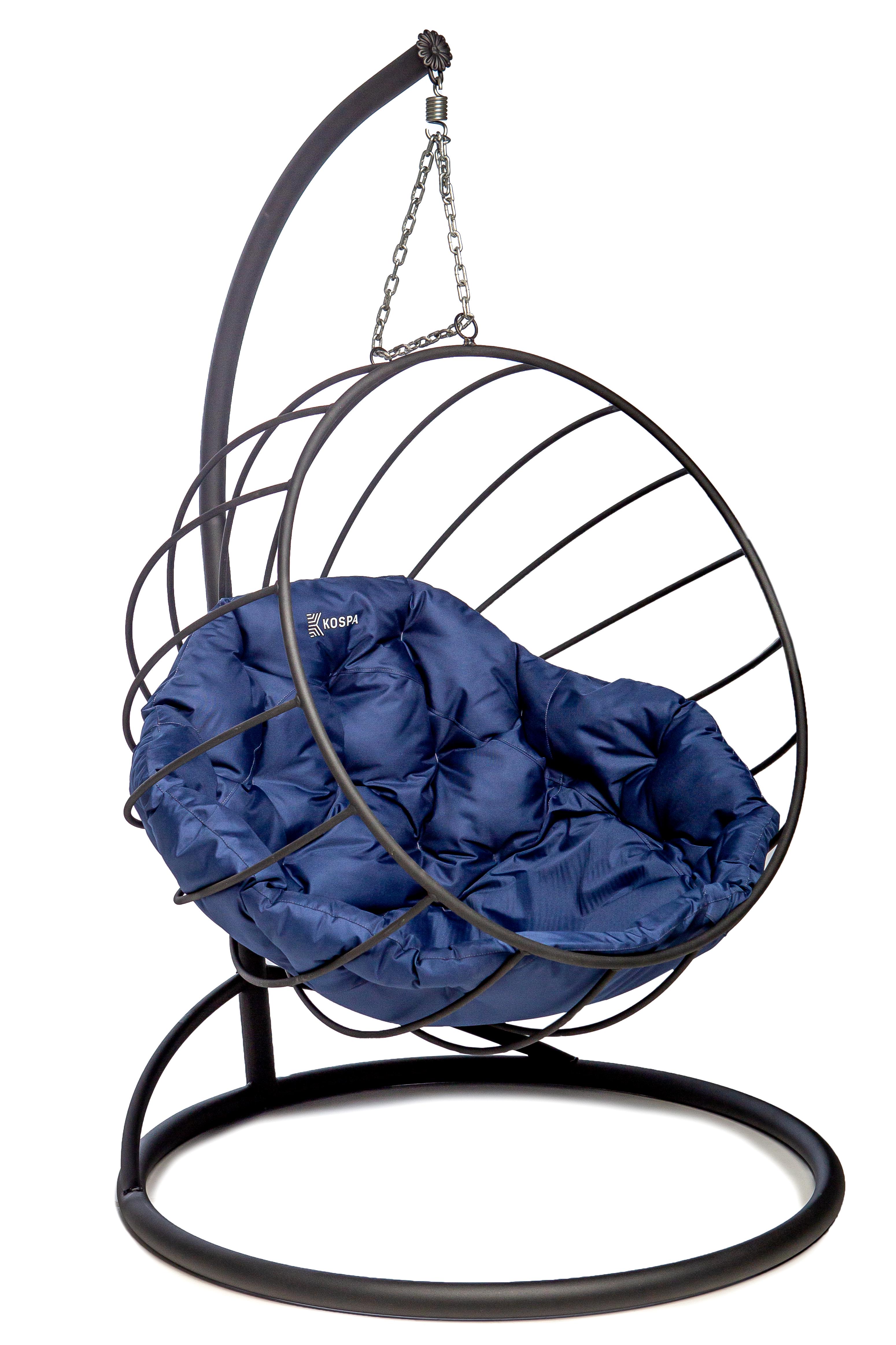 Крісло-кокон підвісне Venus Kospa з опорою 150 кг Синій (1355)