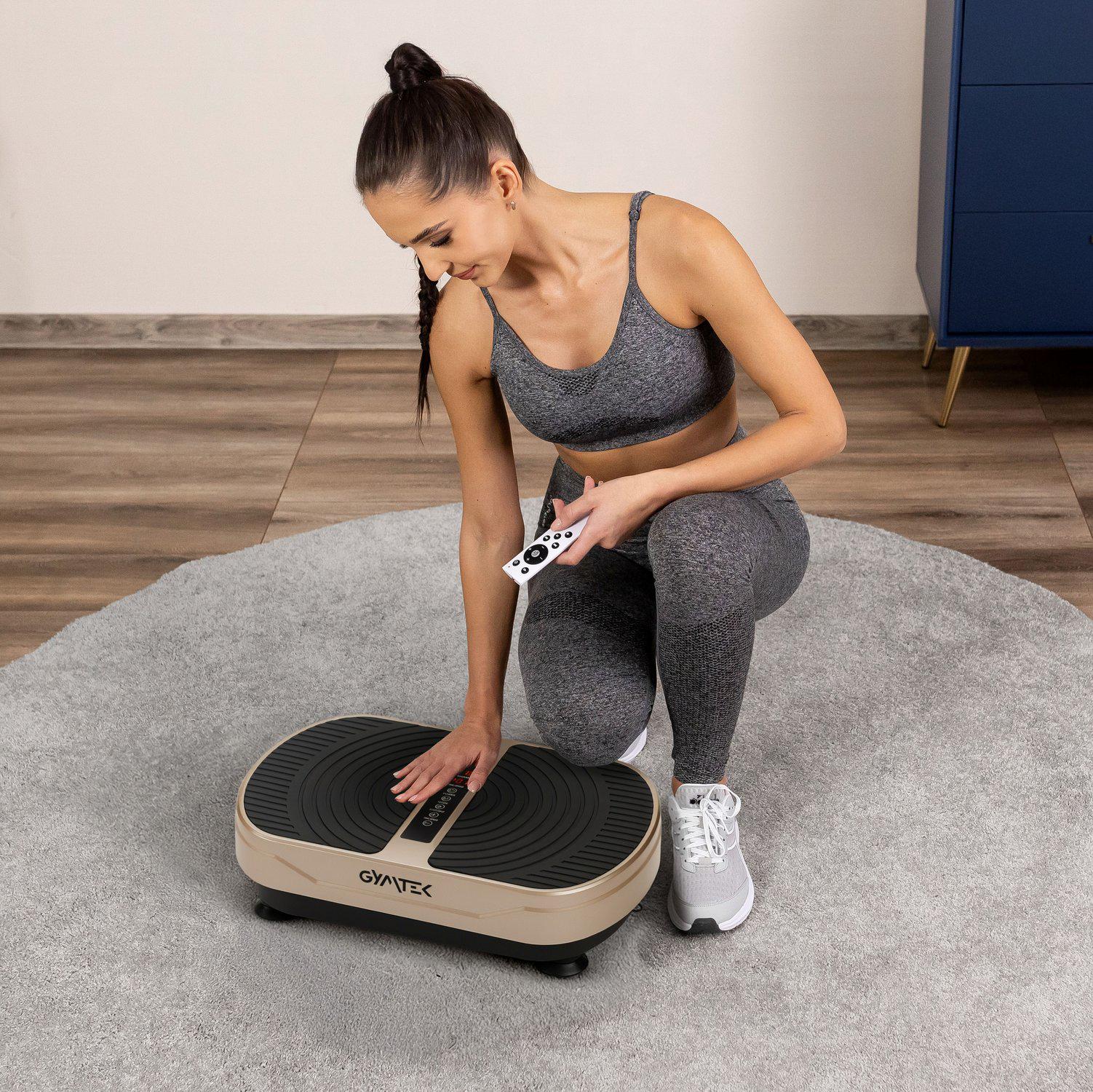 Вібраційна платформа Gymtek XP300 Золотистий (30477495) - фото 8 Вібраційна платформа Gymtek XP300 Золотистий (30477495) - фото 8