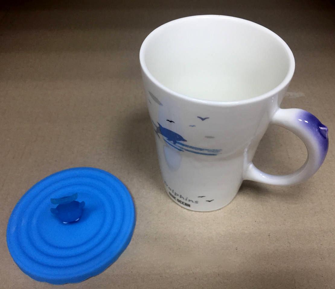 Чашка для чая с крышкой Дельфин 420 мл (21-О8030-2) - фото 9 Чашка для чая с крышкой Дельфин 420 мл (21-О8030-2) - фото 9