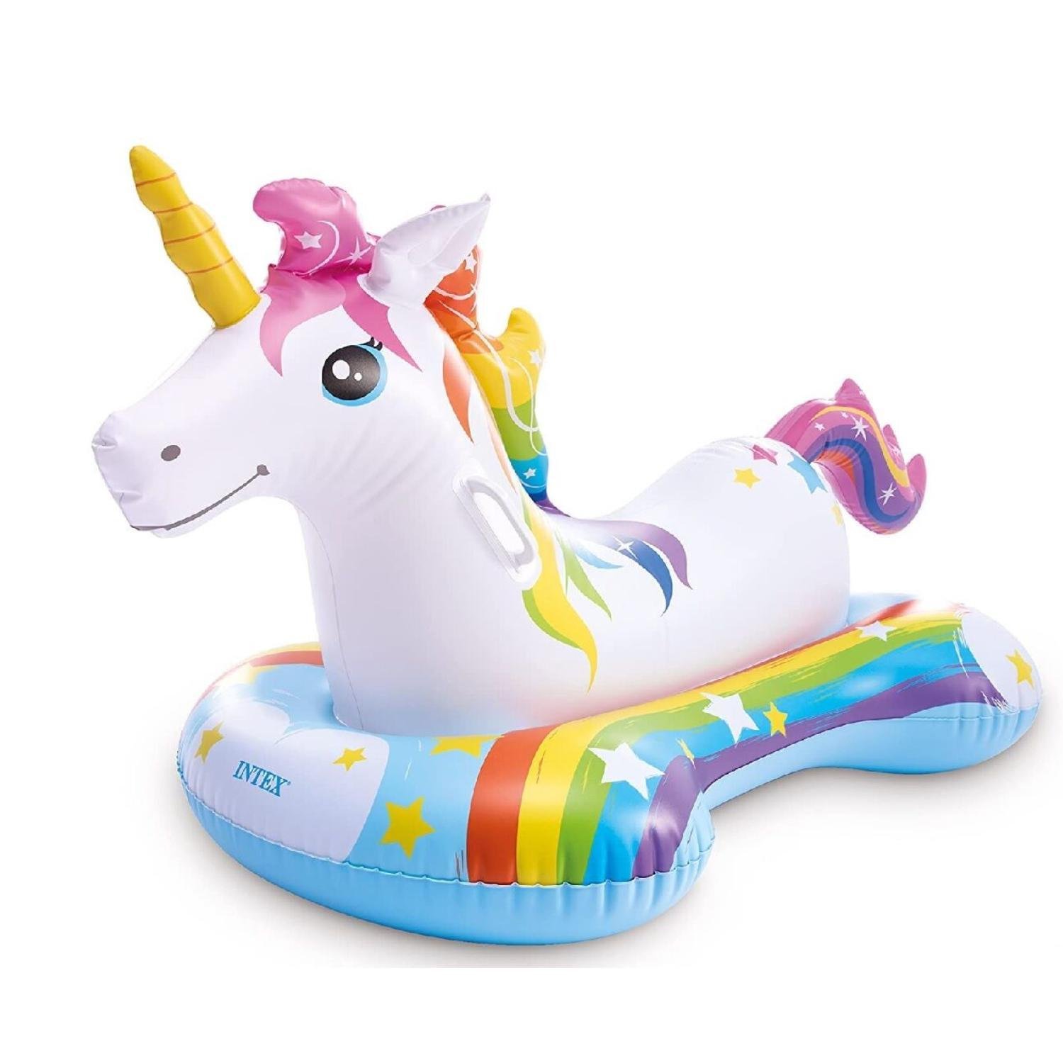 Матрас надувной Единорог Intex 163x86 White (96803)