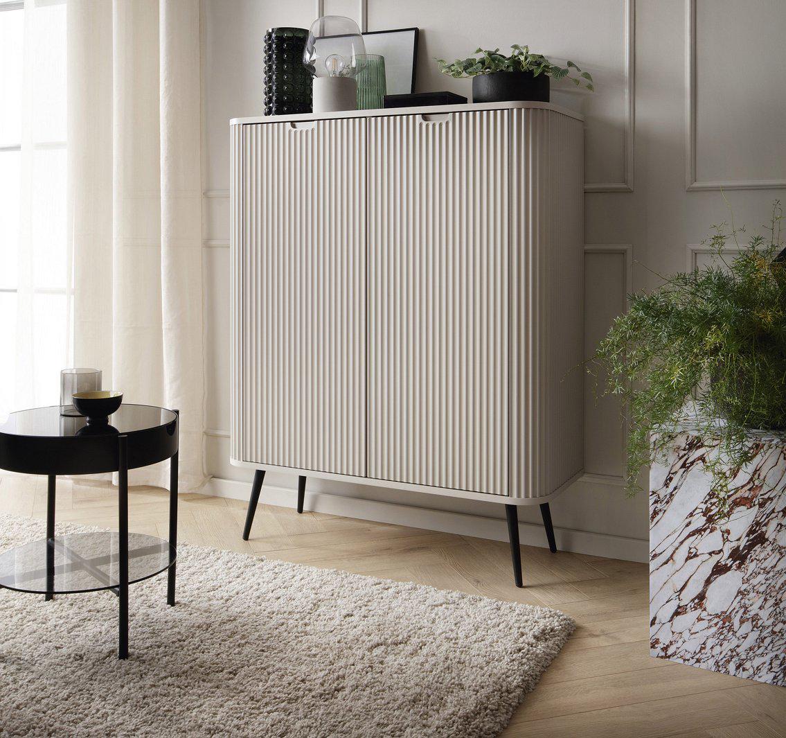 Комод Perfect Home Zova K103 2-дверный с черными ножками Кашемир (PFH-091283) Комод Perfect Home Zova K103 2-дверный с черными ножками Кашемир (PFH-091283)