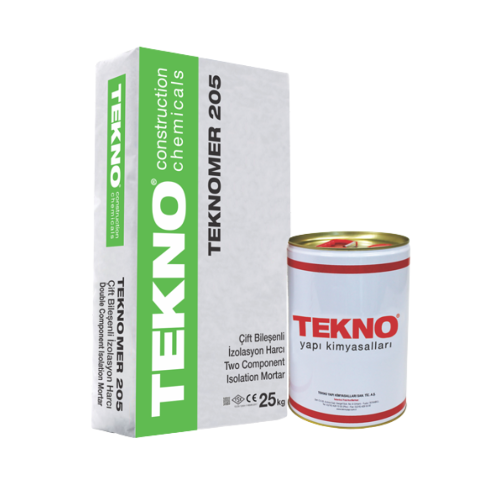 Гидроизоляция эластичная цементно-полимерная Teknomer 205 25 кг+10 л (36922180) Гидроизоляция эластичная цементно-полимерная Teknomer 205 25 кг+10 л (36922180)