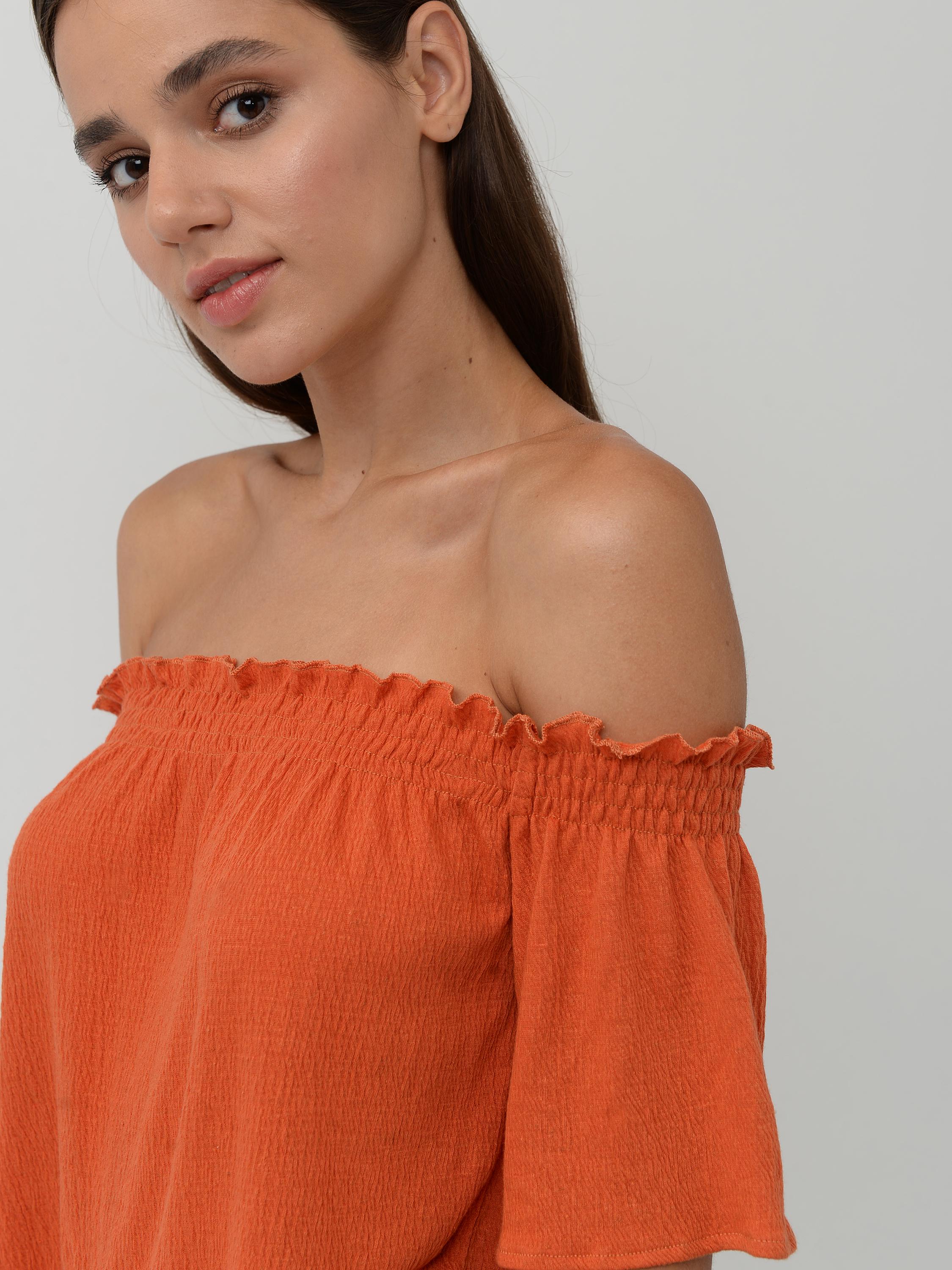 Блуза H&M S Оранжевый (2141001) - фото 3 Блуза H&M S Оранжевый (2141001) - фото 3