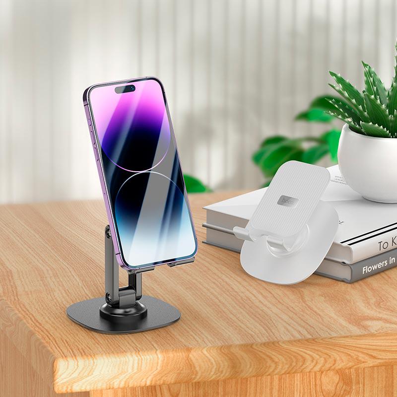 Держатель для телефона в машину Hoco Winner dual-axis rotating desktop stand HD6 Черный (13464485) - фото 4