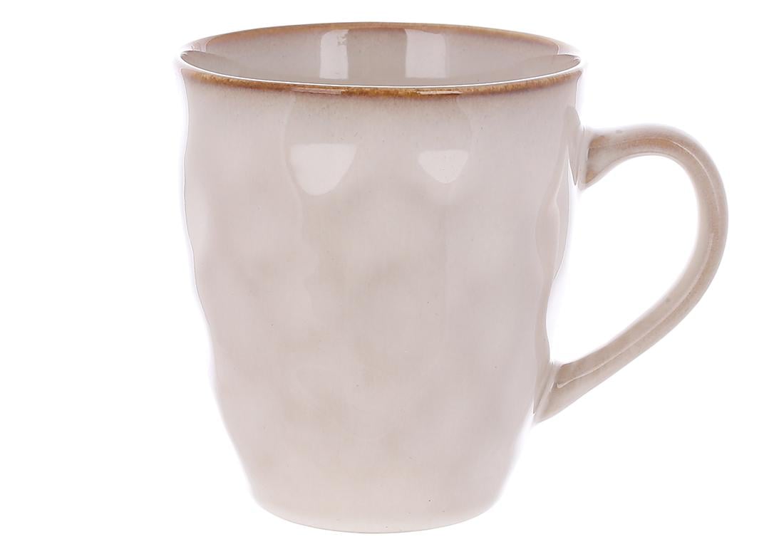 Набор кружек керамических BonaDi Casual 440 мл 6 шт. Бежевый (344-220)