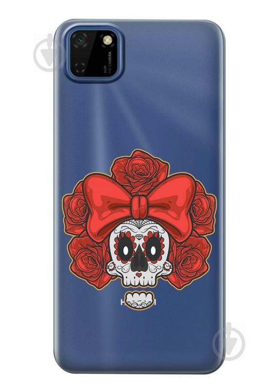 Прозрачный силиконовый чехол iSwag для Huawei Y5p с рисунком - Готический череп (KS2429) Прозрачный силиконовый чехол iSwag для Huawei Y5p с рисунком - Готический череп (KS2429)