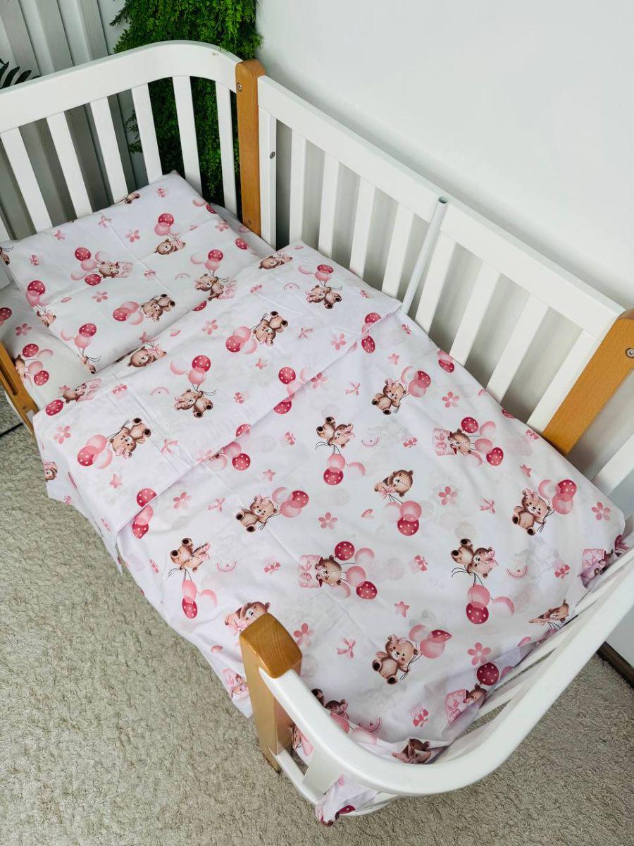 Комплект постельного белья в детскую кроватку 3в1 120x60 см (847)