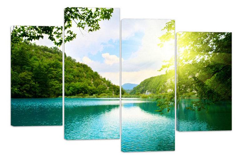 Модульная картина KIL Art Природа Пленительный пейзаж на холсте из четырех частей 129x90 см (M4_L_350)