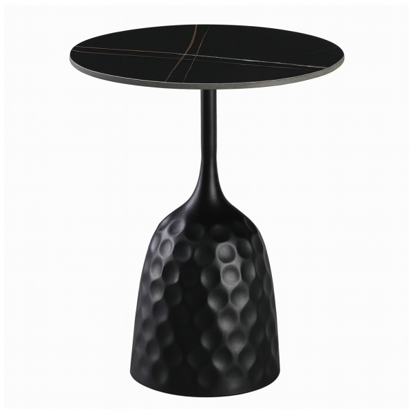 Столик журнальный SDM Лола з металевою основою та керамічною стільницею Чорний (31499054)
