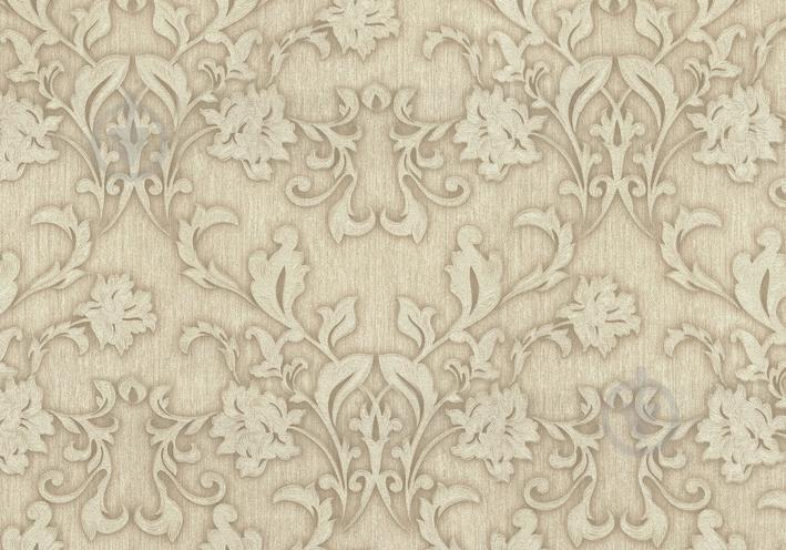 Обои Lanita виниловые на флизелиновой основе Ривьера декор VIP  1-0267св-серо-беж.(1,06х10,05м.)