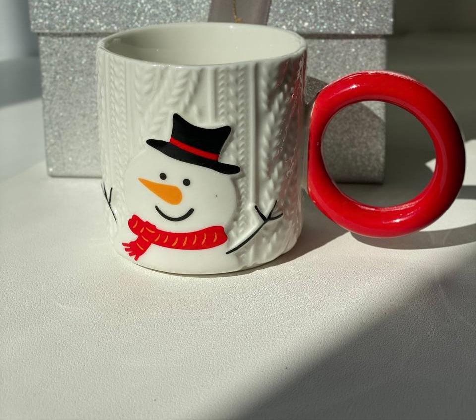 Кружка Olens Новорічне кільце керамічна 260 мл Білий (8030-294-1)