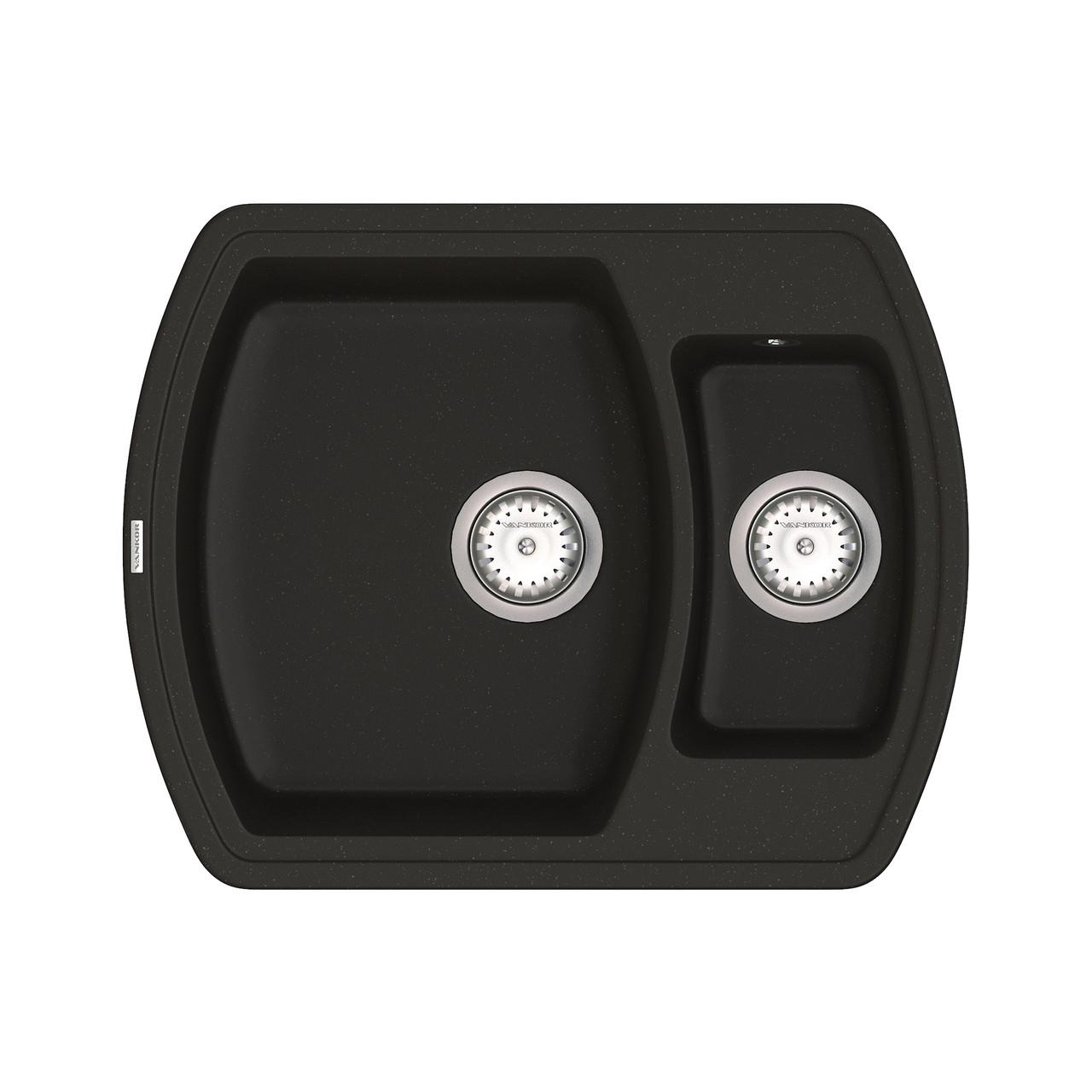 Кухонна мийка з сифоном Norton NMP 03,63 Black