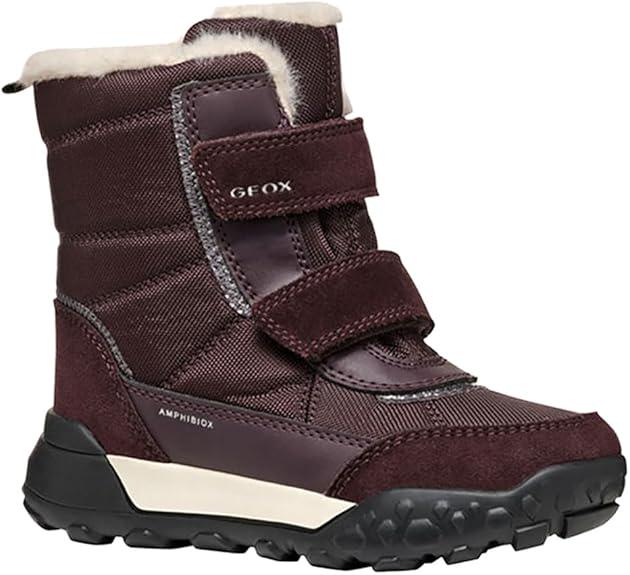 Ботинки зимние Geox Trekkyup с мембраной Amphibiox р. 39 Dk Burgundy (29078521)