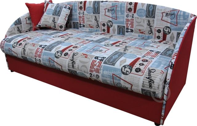 Диван Ribeka Студент Красный с серым (03T02)