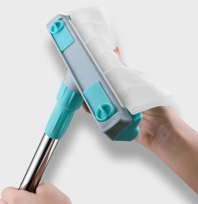 Набор для мытья окон Multpurpose Squeegee силиконовый скребок/щетка с микрофиброй (00209) - фото 3