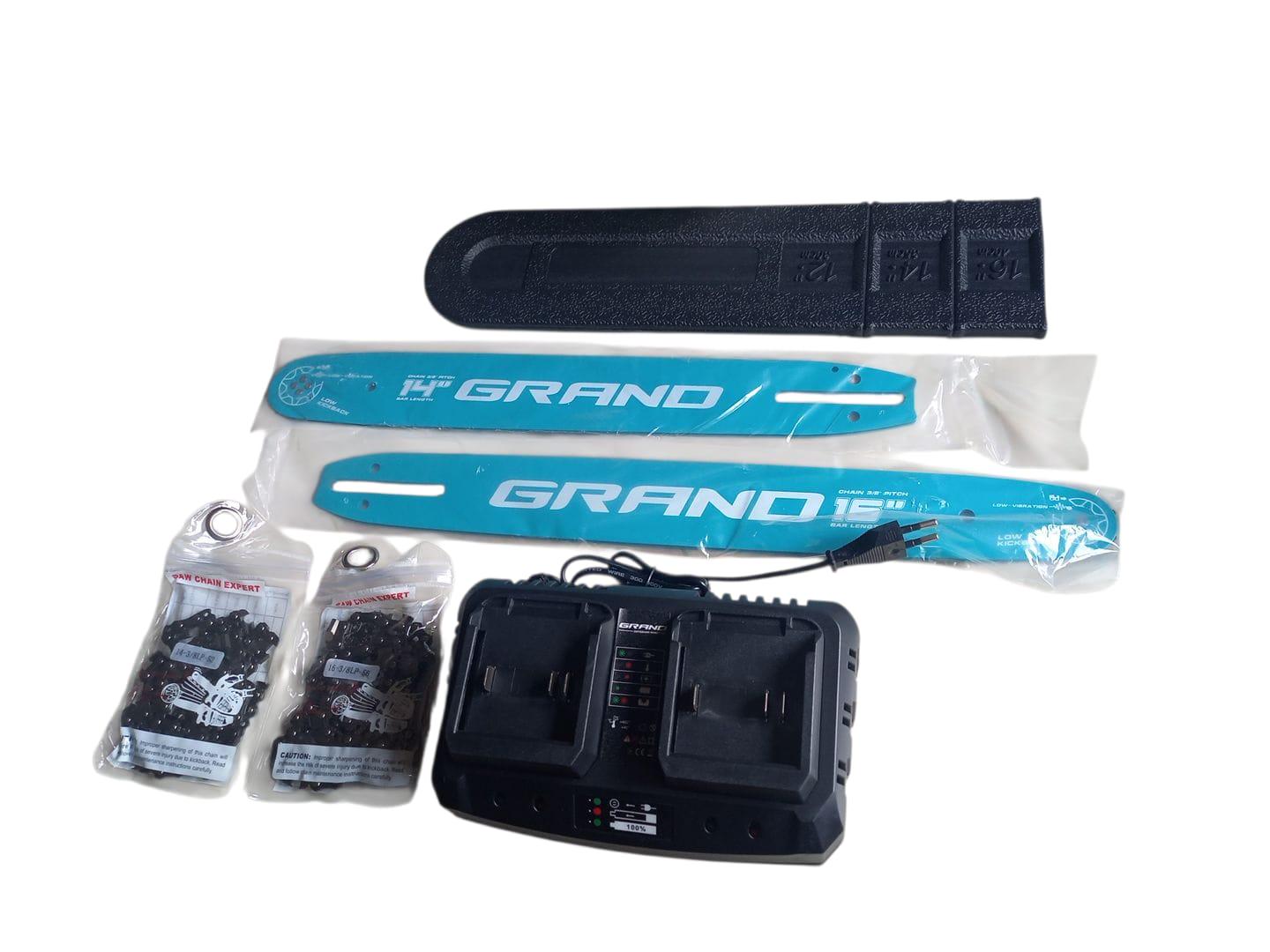 Пила цепная аккумуляторная Grand АПЦ-40А/16"-8 (29844776) Пила цепная аккумуляторная Grand АПЦ-40А/16"-8 (29844776)