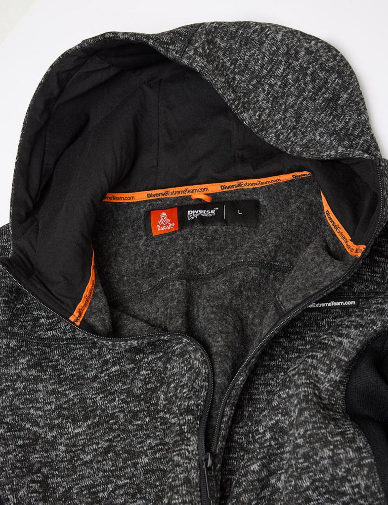 Толстовка чоловіча Diverse DKR CROSS 6 XL Чорний меланж (5905384065568) - фото 5