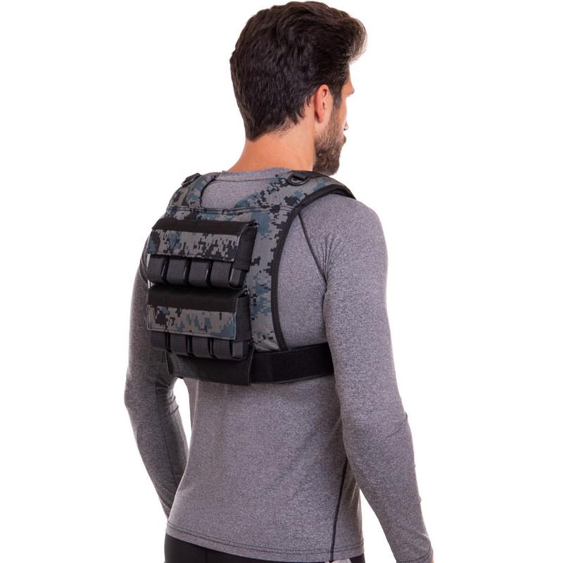 Жилет обтяжувач TA-3271 16 кг Чорний (56363251) - фото 5