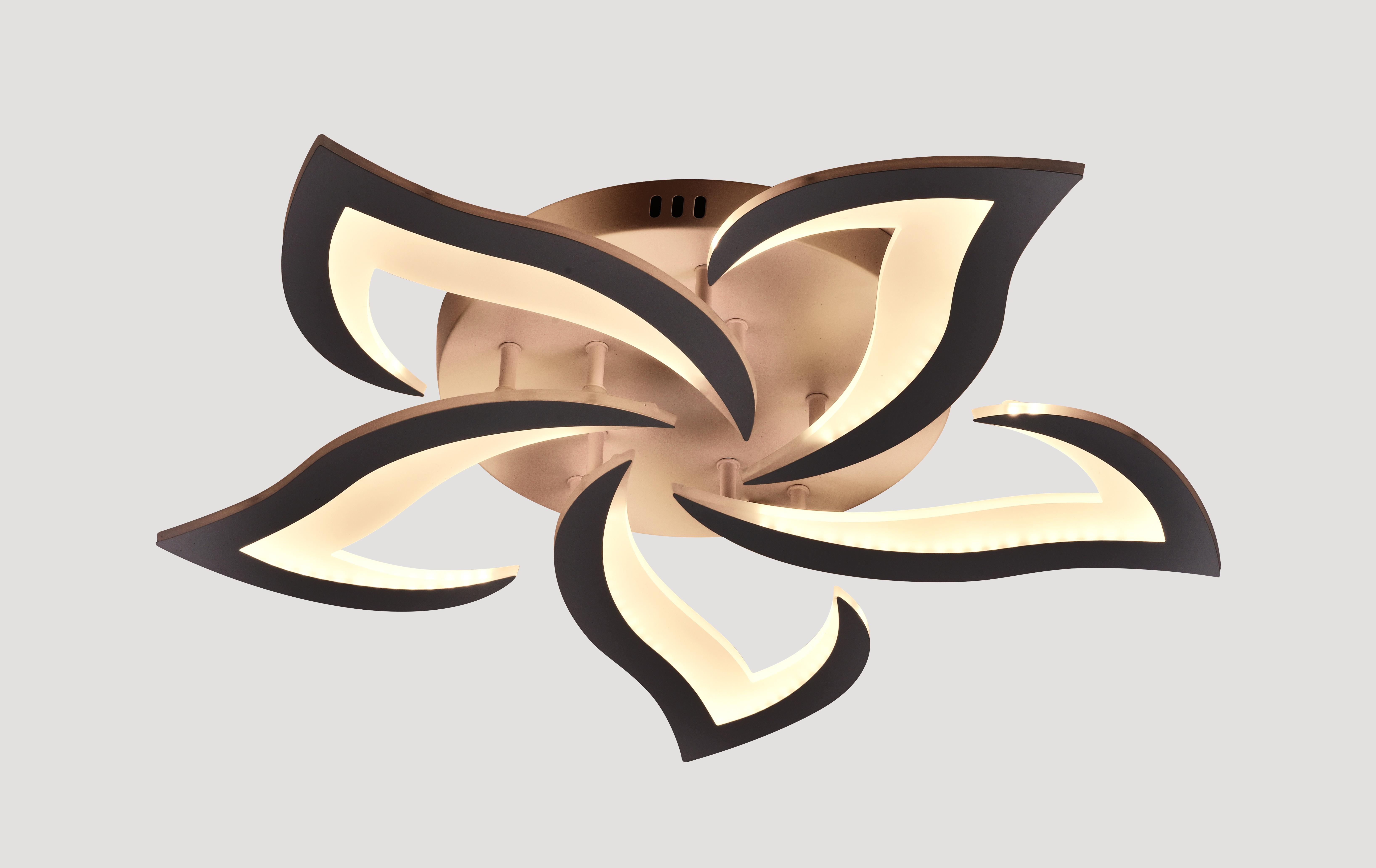 Люстра світлодіодна акрилова Valeso V L6069-5 BK Чорний (000041004)