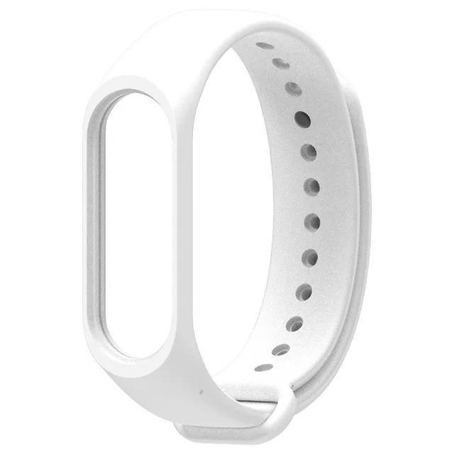 Ремешок силиконовый для фитнес-браслета PRC Mi Band 3/4 Белый (13925767)