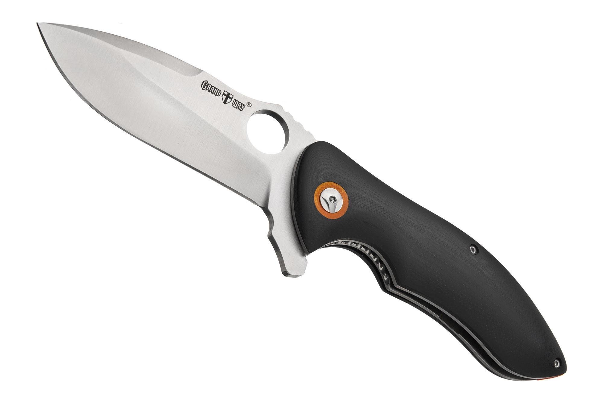 Ніж складаний Grand Way SG 187 на підшипнику з клинком зі сталі D2 Black - фото 2 Ніж складаний Grand Way SG 187 на підшипнику з клинком зі сталі D2 Black - фото 2