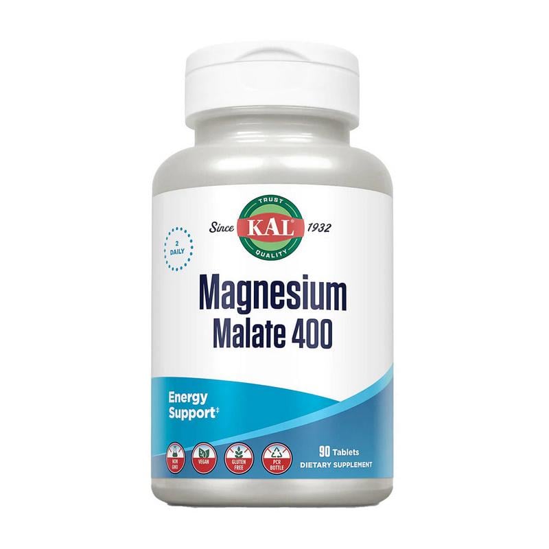 Магний малат KAL Magnesium Malate 400 90 табл.