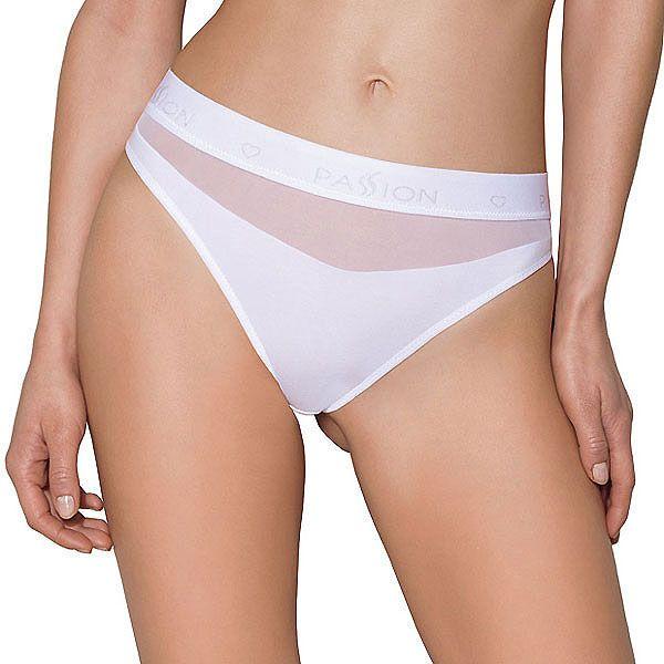 Женские трусики Passion PS006 Panties с прозрачной вставкой XL Белый