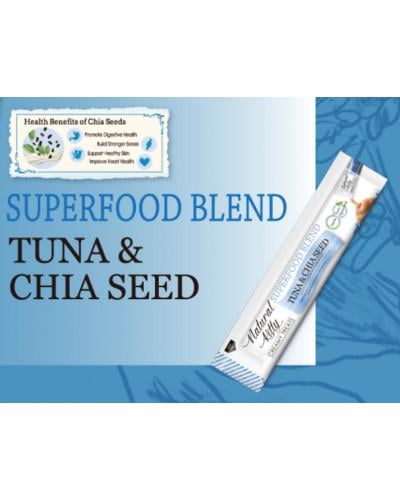 Ласощі для котів Natural Kitty Creamy Treats Superfood Blend тунець та чіа в желе 24 стика 12 г - фото 2 Ласощі для котів Natural Kitty Creamy Treats Superfood Blend тунець та чіа в желе 24 стика 12 г - фото 2