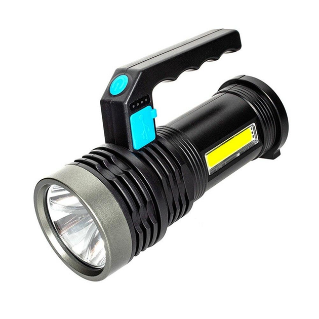 Ліхтар пошуковий акумуляторний FL1062 LED+COB з USB (2030)