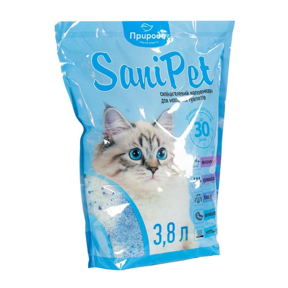 Наполнитель Sani Pet для кошачьего туалета силикагелевый 3,8 л