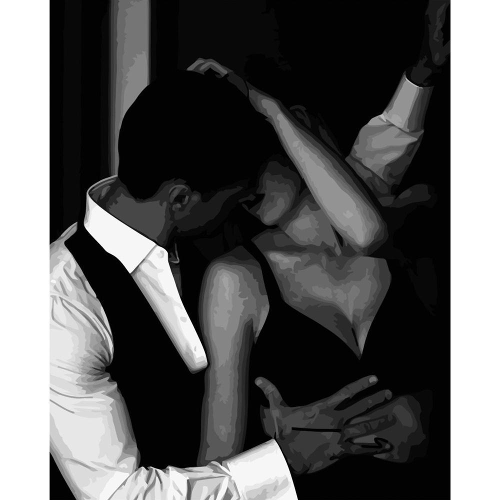 Картина за номерами Strateg Преміум Вогонь пристрасті 40x50 см (DY013)