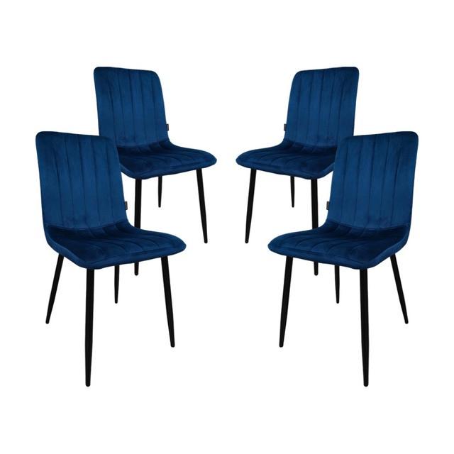 Кресло стул Bonro B-423 для кухни/гостиной/кафе 4 шт. Синий (2522928456)
