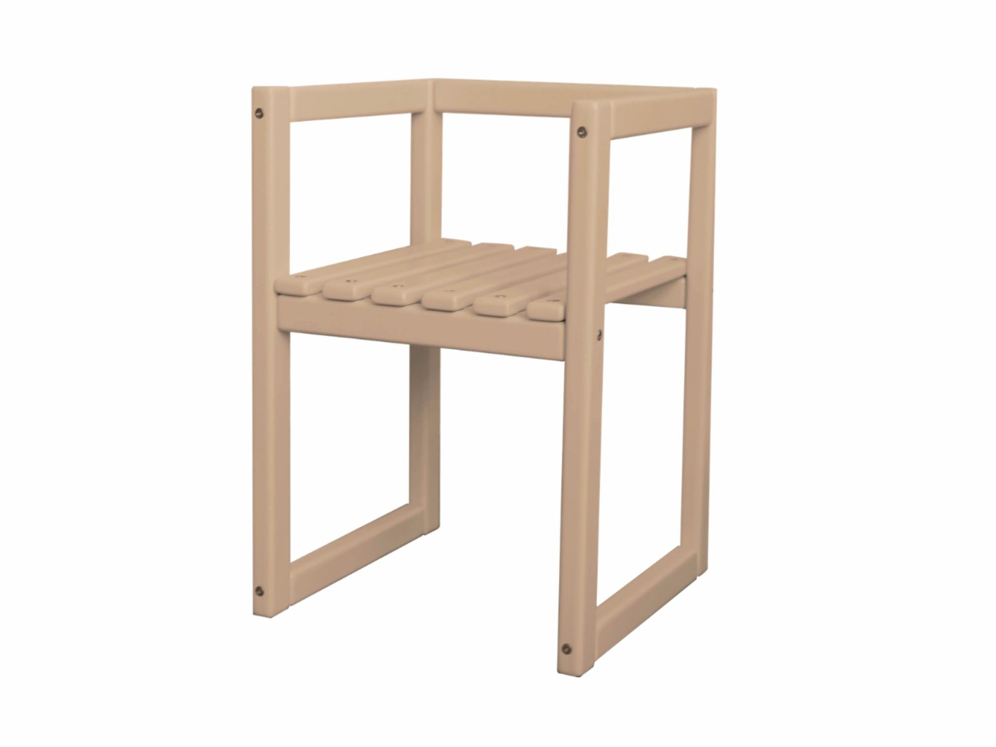 Дитячий стільчик Куб Монтессорі з прямою спинкою Натуральне дерево (23464867)