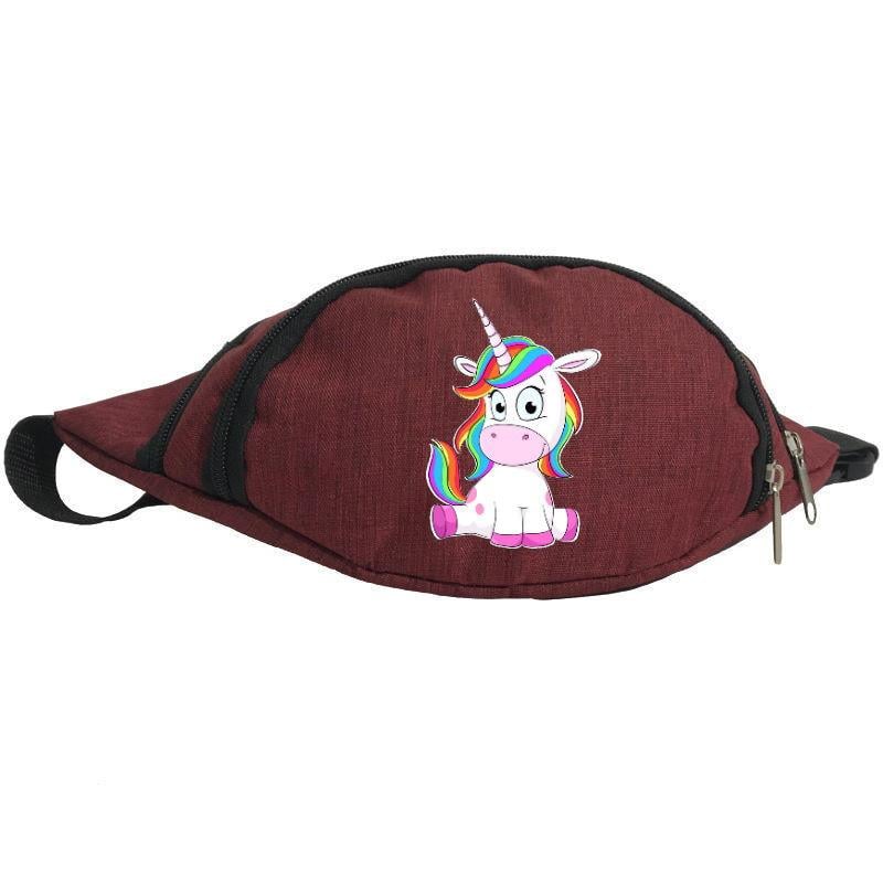 Поясная сумка-бананка Cappuchino toys Unicorn EDN 006 Красный (1369989278)