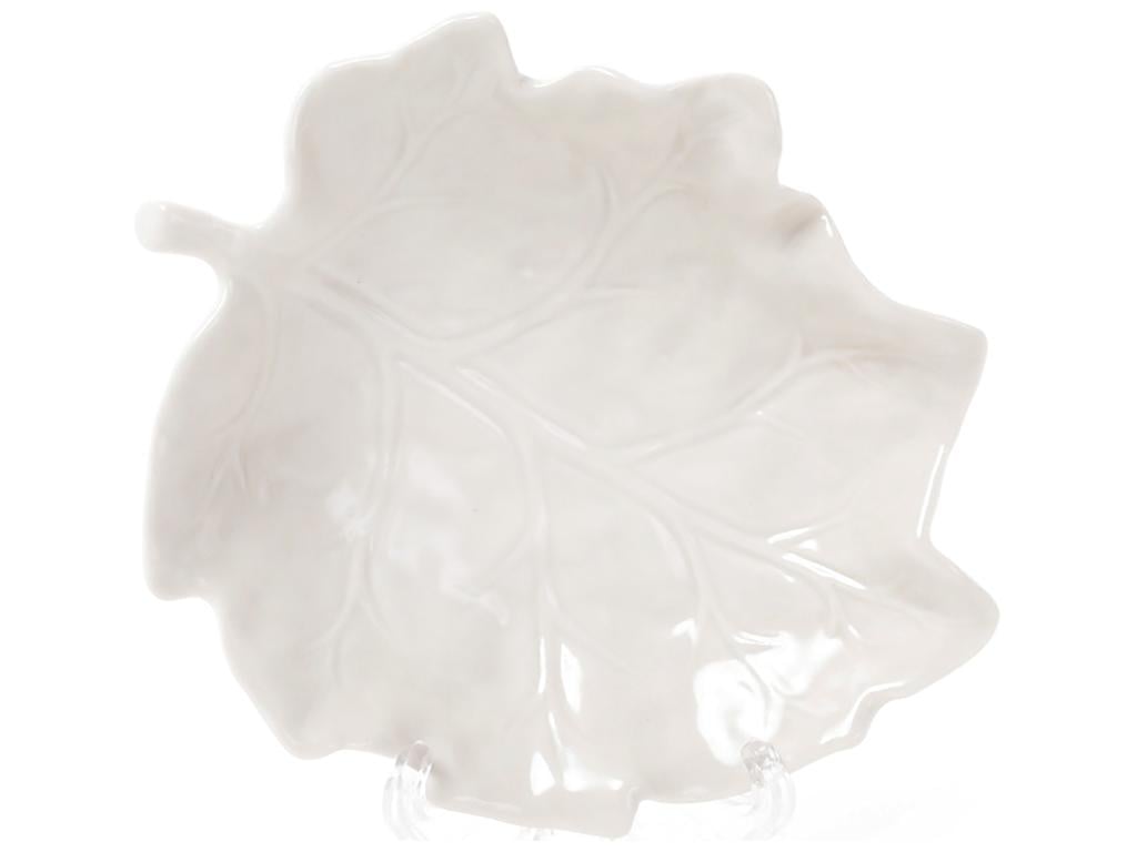 Блюдо фарфоровое Лист 15 см Белый (BDI-727-109) Блюдо фарфоровое Лист 15 см Белый (BDI-727-109)