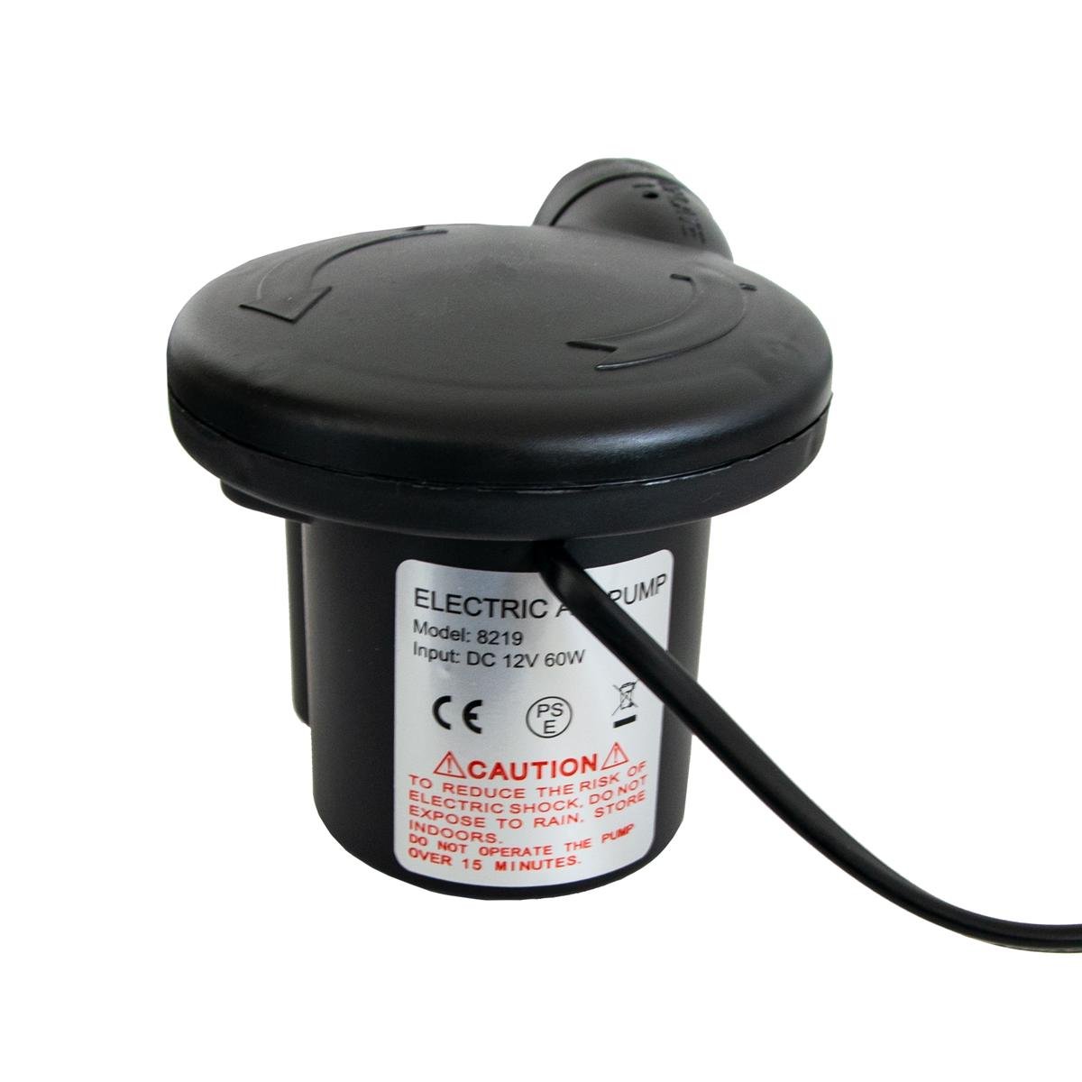 Повітряний насос для матраців Air Pump ZQ-606 12V Чорний (1009239-Black) - фото 3